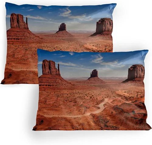 Vista 23 de Lunarable Ocean Pillow Sham Set of 2, Sunset at a Smooth Sandy Beach with Small Wave and Bubbles from The Sea, Quality Microfiber Bedding Item for