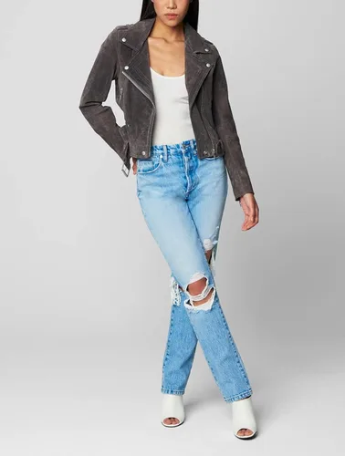 Vista 3 de BLANKNYC Women Luxury Clothing Cropped Suede Leather Motorcycle Jackets, Comfortable & Stylish Coats