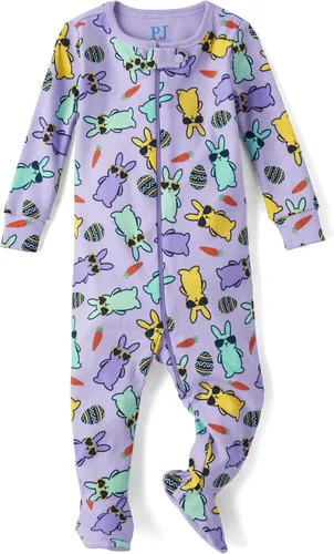 Vista 24 de The Children's Place - Pijamas de algodón a juego para la familia, temática de Pascua