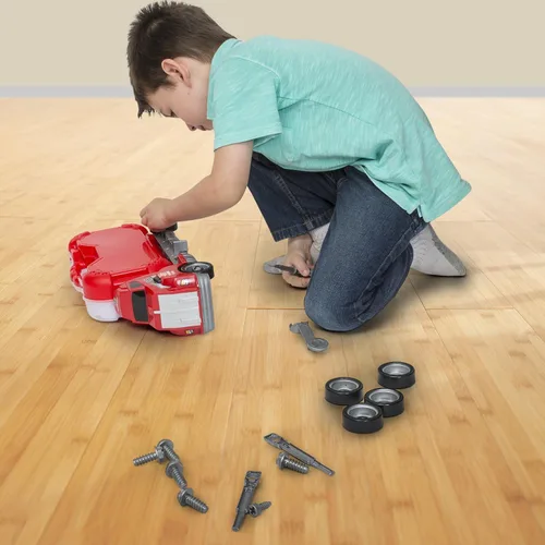 Vista 2 de Big Daddy Big Rig Tool Master - Transporte de camiones de juguete con herramientas para desmontar, construir y construir. Consigue a tu hijo este