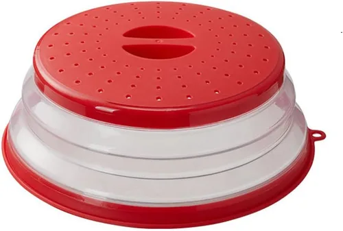 Vista 11 de Cubierta plegable para salpicaduras de microondas, 10.5 pulgadas, apta para lavavajillas, cubierta de placa de microondas con ventilación de vapor