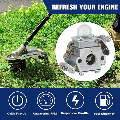Vista 4 de Powtol 308054043 Carburador para Ryobi CS26 SS26 RY09056 CS30 SS30 EX26 RY28040 RY28020 RY28000 RY09053 RY09055 RY28025 RY28021 2 6CC Trimmer