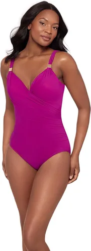 Vista 6 de Miraclesuit Traje de baño de una pieza con brasier con aros y control de abdomen para mujer