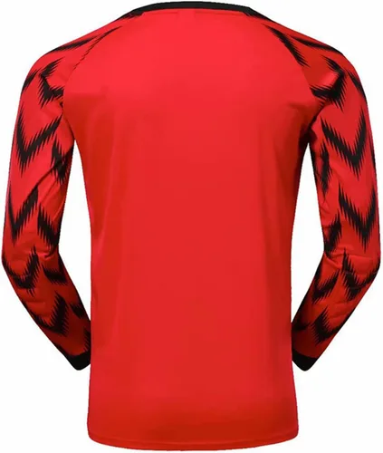 Vista 3 de Conjunto de camiseta y pantalones de portero acolchados para hombre para adultos y niños, camiseta de portero de fútbol de manga larga, kit