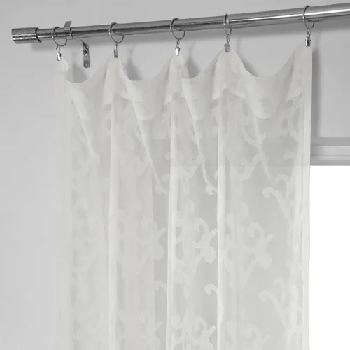 Vista 4 de HPD Half Price Drapes SHCH-11745-108 - Cortinas transparentes de lino sintético para sala de estar o dormitorio, 50 x 108, SHCH-11745-108 (1 panel)