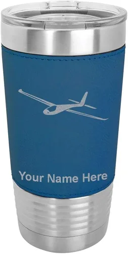 Vista 10 de LaserGram Vaso personalizado de 20 onzas, planeador (estilo béisbol)