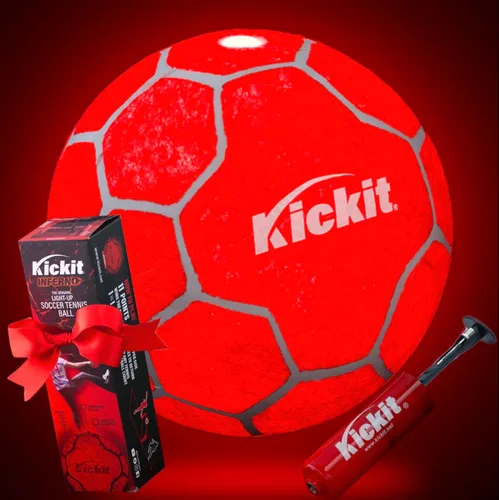 Vista 4 de Kickit Pelota de tenis de fútbol, pelota ligera suave oficial para entrenamiento, estilo libre y malabares, diversión al aire libre para todas