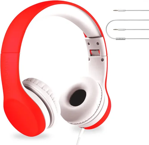 Vista 17 de LilGadgets Connect+ Pro - Auriculares con cable para niños con micrófono, limitación de volumen con cable, tecnología SharePort y acolchado