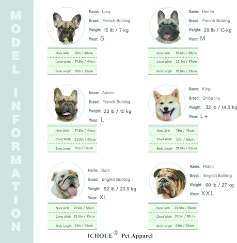 Vista 4 de iChoue - Disfraces para perros, I am a French Bulldog, suéteres divertidos, abrigos de invierno, sudaderas con capucha, Frenchie Pitbull Corgi, Pug