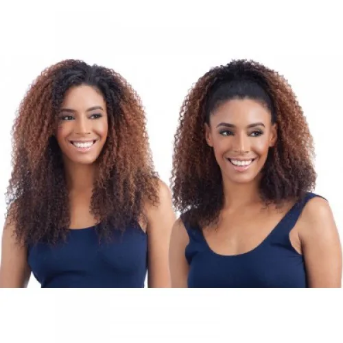 Vista 5 de Peluca sintética Freetress con gorra con cuerda, estilo Milán, largo, 1