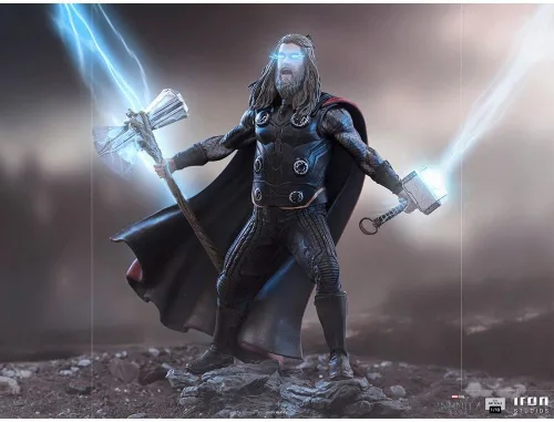 Vista 3 de Iron Studios Estatua Art Scale 1/10 Thor Ultimate BDS The Infinity Saga 9.1 in Marvel - Diorama de batalla de estatua de 9 pulgadas de Avengers