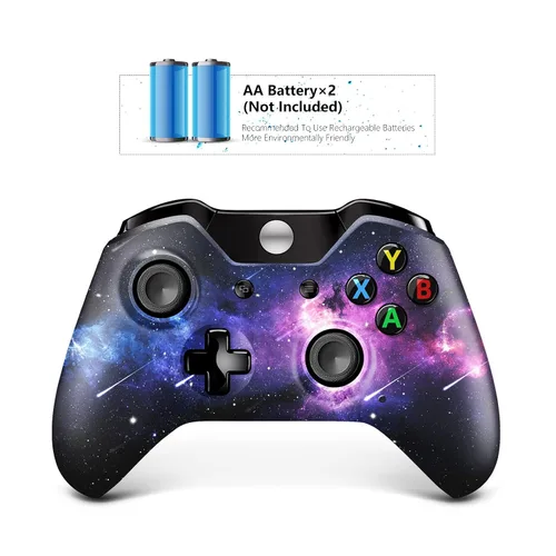 Vista 9 de FYSIKA Wireless Custom Controller Compatible with Xbox OneXbox Series XXbox Series SWindowsAndroidPC Gamepad Nebula Design with Enhanced