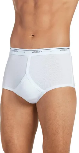Vista 3 de Jockey Ropa interior clásica para hombre, tiro completo, paquete de 3