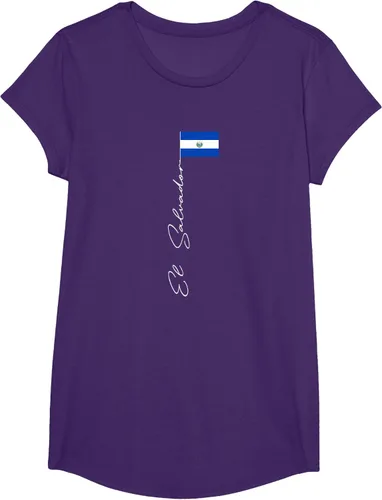 Vista 13 de Camiseta patriótica con bandera de El Salvador, Negro