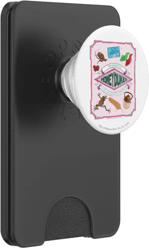 Vista 7 de Harry Potter Honeydukes Hogsmeade etiqueta PopSockets agarre y soporte para teléfonos y tabletas, Negro
