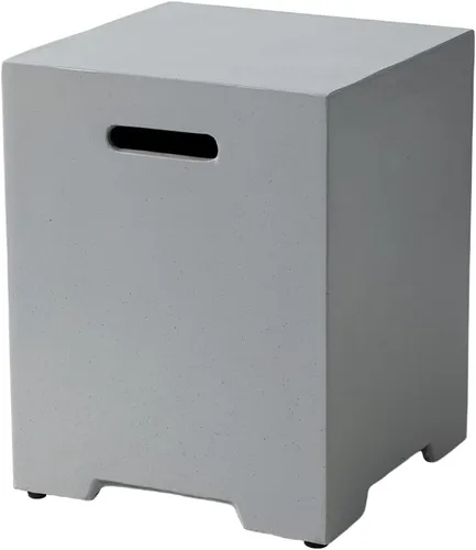 Vista 11 de COSIEST Mesa de tanque de propano para exteriores con diseño de grano de madera, mesa de tanque oculta exterior de 16 pulgadas, oculta el tanque