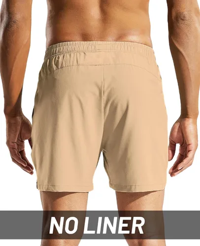 Vista 6 de MIER Pantalones cortos deportivos para correr de 5 pulgadas para hombre con bolsillos, de secado rápido, ligeros, pantalones cortos de entrenamiento