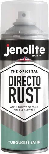 Vista 13 de JENOLITE Directorust - Pintura en aerosol satinada NEGRO 13.52 fl oz Pintura en aerosol semibrillante Superficies de madera, metal