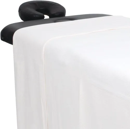Vista 7 de ForPro Professional Collection Manta térmica de masaje prémium a cuadros, 100% algodón, para mesas de masaje, camas, sofás, 66 x 90 pulgadas, gris