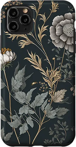 Vista 13 de iPhone 16 Cute Flowers Vintage Botánico Floral Ilustración Case