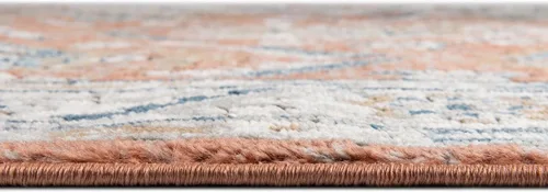 Vista 5 de Unique Loom Colección Nyla - Alfombra de área - Princesa (2 pies x 3 pies 1 pulgada, rectangular, rosa salmón/marrón)