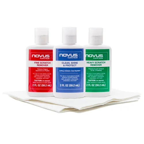 Vista 20 de NOVUS 7026 Plastic Clean & Shine #1 Botella de 2 onzas
