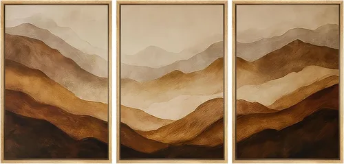 Vista 136 de SIGNWIN Lienzo enmarcado para pared, juego de arte sereno de pantanos con humedales verdes e ilustraciones de agua tranquila, arte moderno