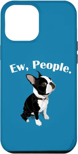 Vista 26 de Funny Mens Womens Kids Cartoon Ew People Bostie Dog Lover Case for iPhone 17