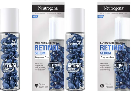 Vista 16 de Neutrogena Cápsulas de suero facial de retinol de reparación rápida de arrugas, suero facial diario sin fragancia con retinol que combate las líneas
