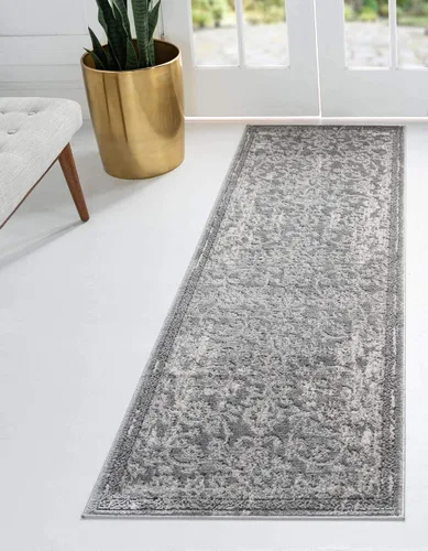 Vista 12 de Unique Loom Portland Collection - Alfombra de área Albany (2 pies 2 pulgadas x 3 pies 1 pulgada, rectangular, azul/gris)