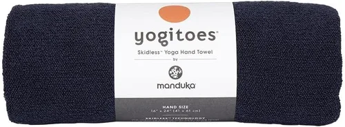 Vista 4 de Manduka Yogitoes - Toalla de mano de yoga, 16 pulgadas, agarre activado por humedad, puntas de silicona patentadas, altamente absorbente, duradera