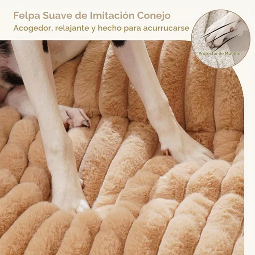 Vista 3 de Avont - Alfombra para Cama de Perro para Sofá, Sobrecama Cálida y Esponjosa para Sofá, Protector de Muebles con Funda Extraíble Lavable para Perros
