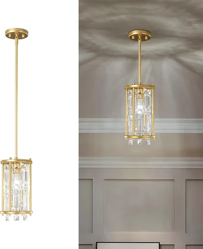 Vista 15 de LMQNINE Modernas lámparas colgantes negras para isla de cocina, lámpara de araña de cristal, iluminación colgante ajustable de granja para comedor
