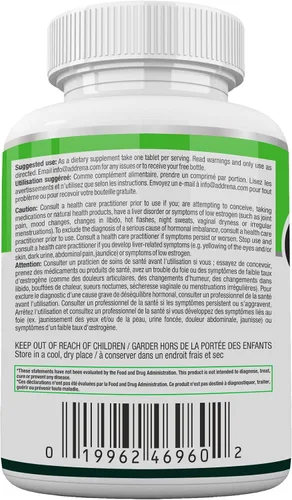 Vista 4 de Paquete de 3 180 tabletas, suplemento bloqueador de estrógenos y píldoras naturales antiinhibidoras de la aromatasa para hombres y mujeres DIM