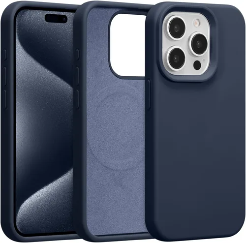 Vista 126 de Funda magnética de silicona para iPhone 13 Pro, color blanco antiguo [Compatible con Magsafe] [Forro de microfibra suave antiarañazos], funda