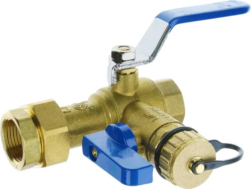 Vista 3 de Kit de válvula de servicio para calentador de agua sin tanque HYDRO MASTER con válvula de alivio de presión aislador de 3/4 pulgadas IPS de latón