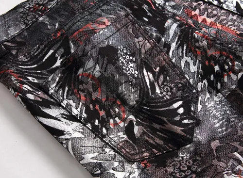 Vista 8 de Enrica - Pantalones de mezclilla elásticos para hombre