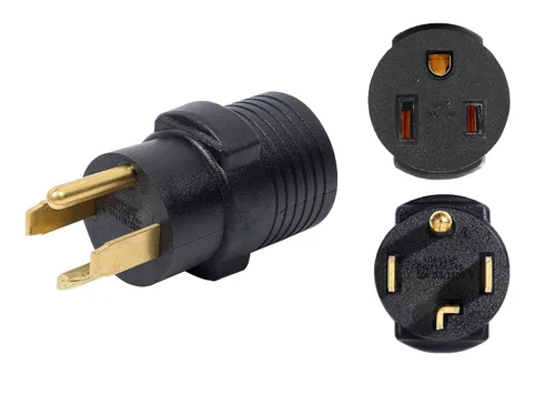 Vista 4 de ONETAK NEMA 14-30P a 6-50R 240V 30 Amp 4 clavijas macho enchufe a 50 amperios 3 clavijas hembra receptáculo generador soldador secador EV cargador