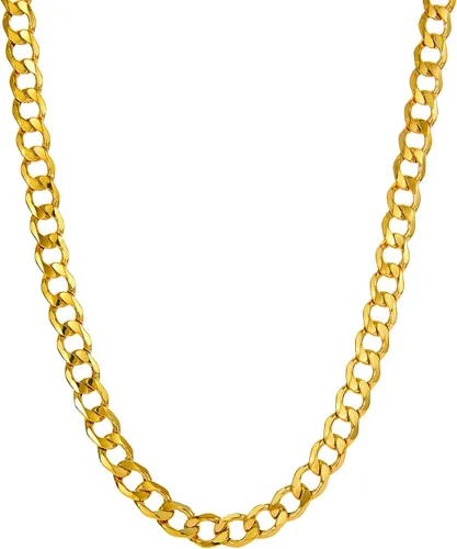 Vista 14 de 14k REAL Yellow/Two Tone Gold Bevelled Hollow 11mm, 9mm, 6.5mm, 5mm, 4.5mm, 3.5mm, 2.5mm, 2mm Cuban Curb Chain Necklace/Bracelet with Lobster Claw