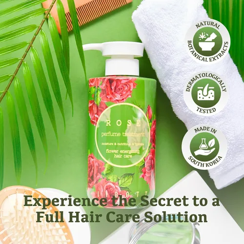 Vista 7 de Jigott - Tratamiento de perfume rosa 16.9 FL OZ/16.9 fl oz, cuidado del cabello K-beauty