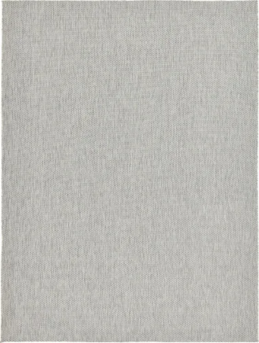 Vista 114 de Unique Loom Collection - Alfombra casual de transición sólida jaspeada para interiores y exteriores