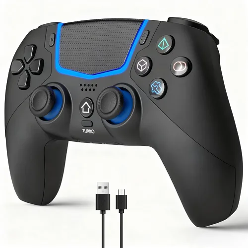 Vista 9 de citnh 2 Pack Wireless Controller for PS4，Compatible with PS4/Slim/Pro/PC，Double Shock 6-Axis Motion Sensor，Built-in Speaker &