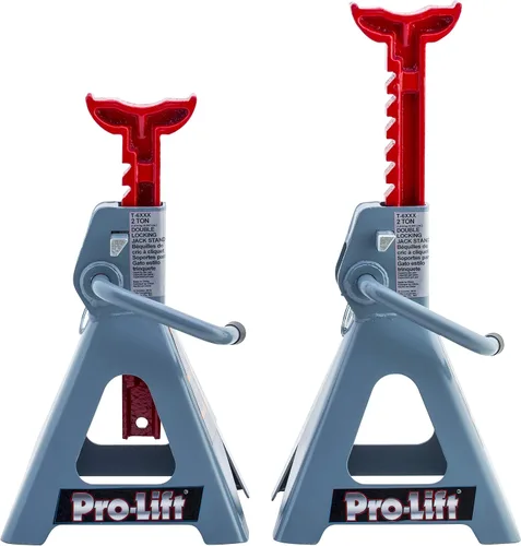 Vista 4 de Pro-LifT T-6902D - Soporte para gato de doble pine, 2 toneladas, 1 paquete, gris