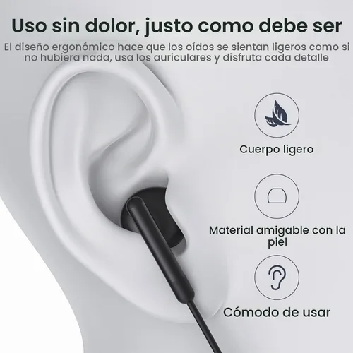 Vista 3 de Auriculares USB C para iPhone 17 16 15 Pro Max Plus iPad Pro USB C Auriculares con micrófono Control de volumen USBC auriculares con cable USB tipo