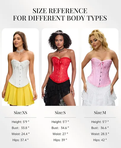 Vista 110 de SZIVYSHI Corsé para mujer, lencería moldeadora, body con cintura de encaje