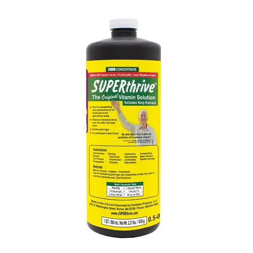 Vista 11 de Solución de vitaminas vegetales SUPERthrive, 1 galón, transparente 0.5-0-0 formula with kelp extract. For indoor/outdoor plants, houseplants