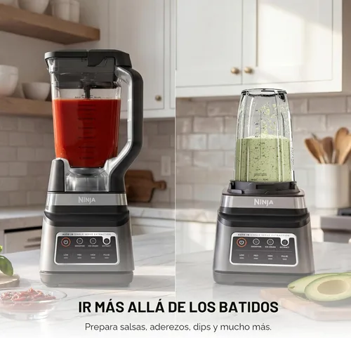 Vista 7 de Ninja BN751 Professional Plus DUO Licuadora, 1400 vatios máximo, 3 programas de Auto-IQ para batidos, bebidas congeladas y extracciones