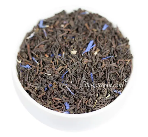 Vista 2 de Crème de la Earl orgánica, hojas sueltas saborizadas Earl gris té negro, el primer sorbo de té, bolsa de 8 onzas (80-100 porciones) The Spice Hut