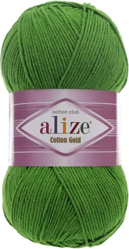 Vista 41 de 55% algodón 45% acrílico Alize Cotton Gold Yarn 1 madeja/bola 3.53 oz 360 yardas (1-crema)