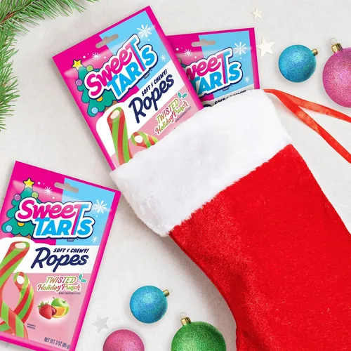 Vista 6 de SweeTarts Cuerdas, Holiday Twisted Punch 3oz (paquete de 12)